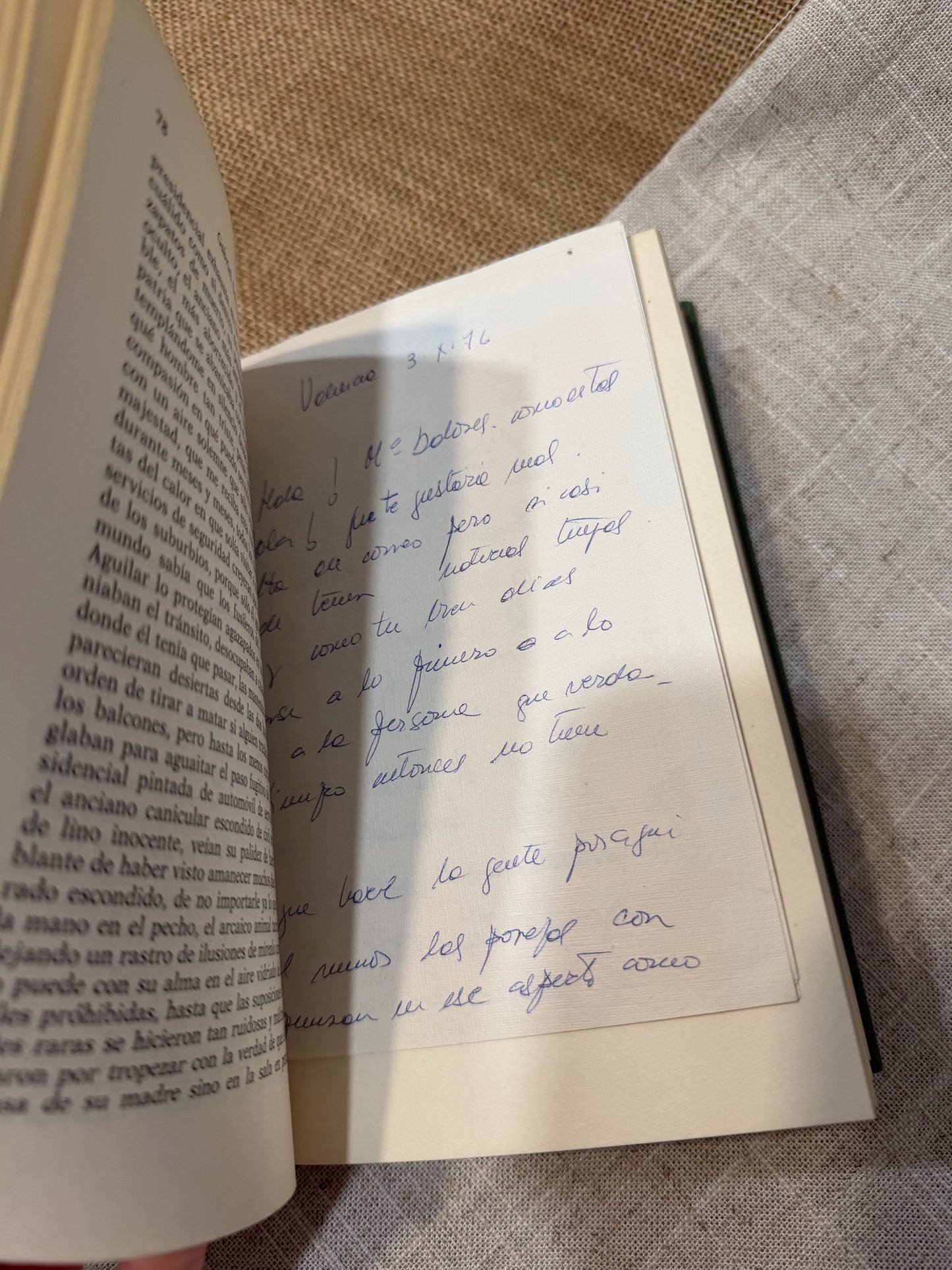 El otoño del patriarca de Gabriel García Márquez - Edición de 1972, pintada a mano