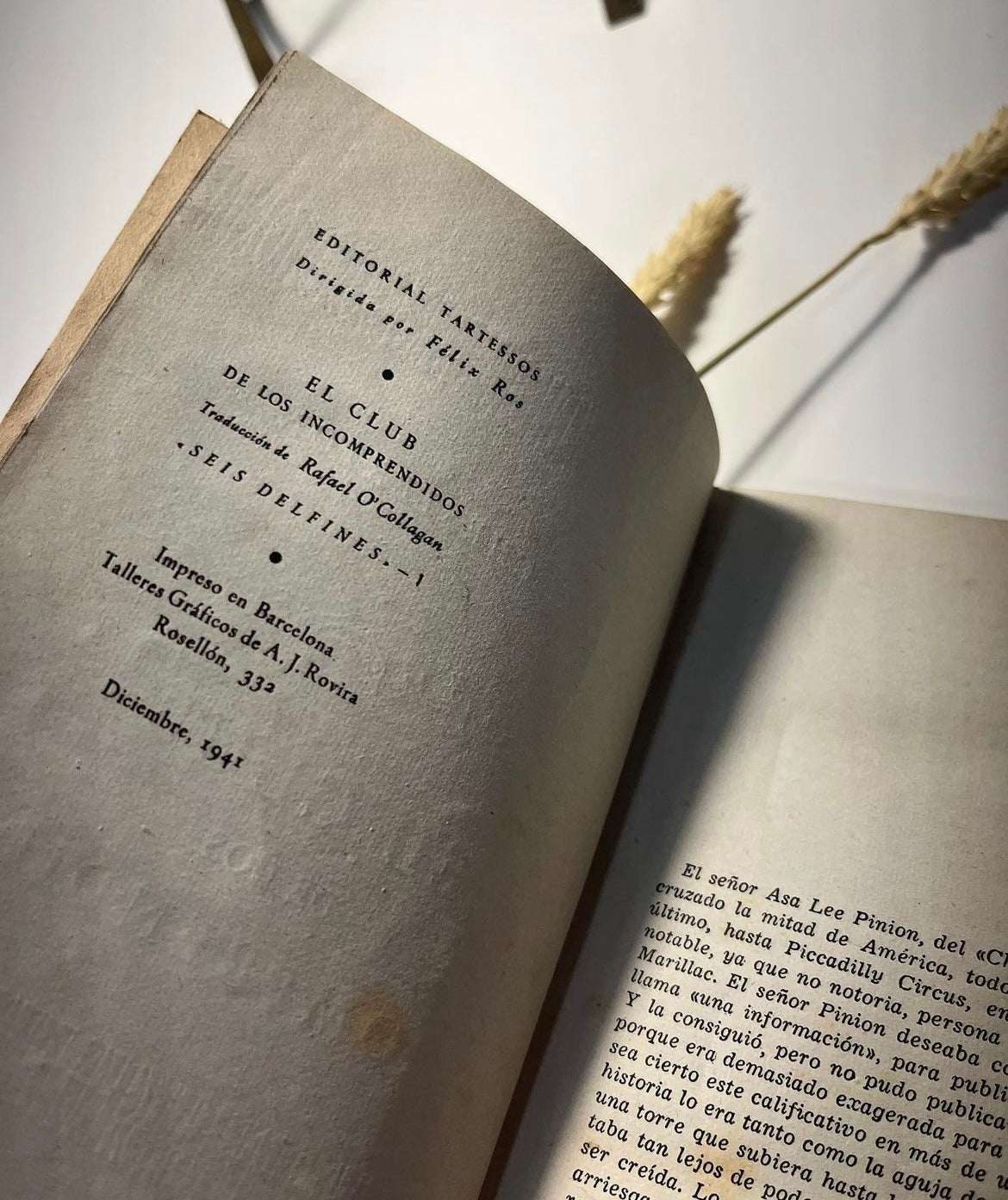 El Club de los incomprendidos de G.K. Chesterton – Edición 1941 Pintada a Mano