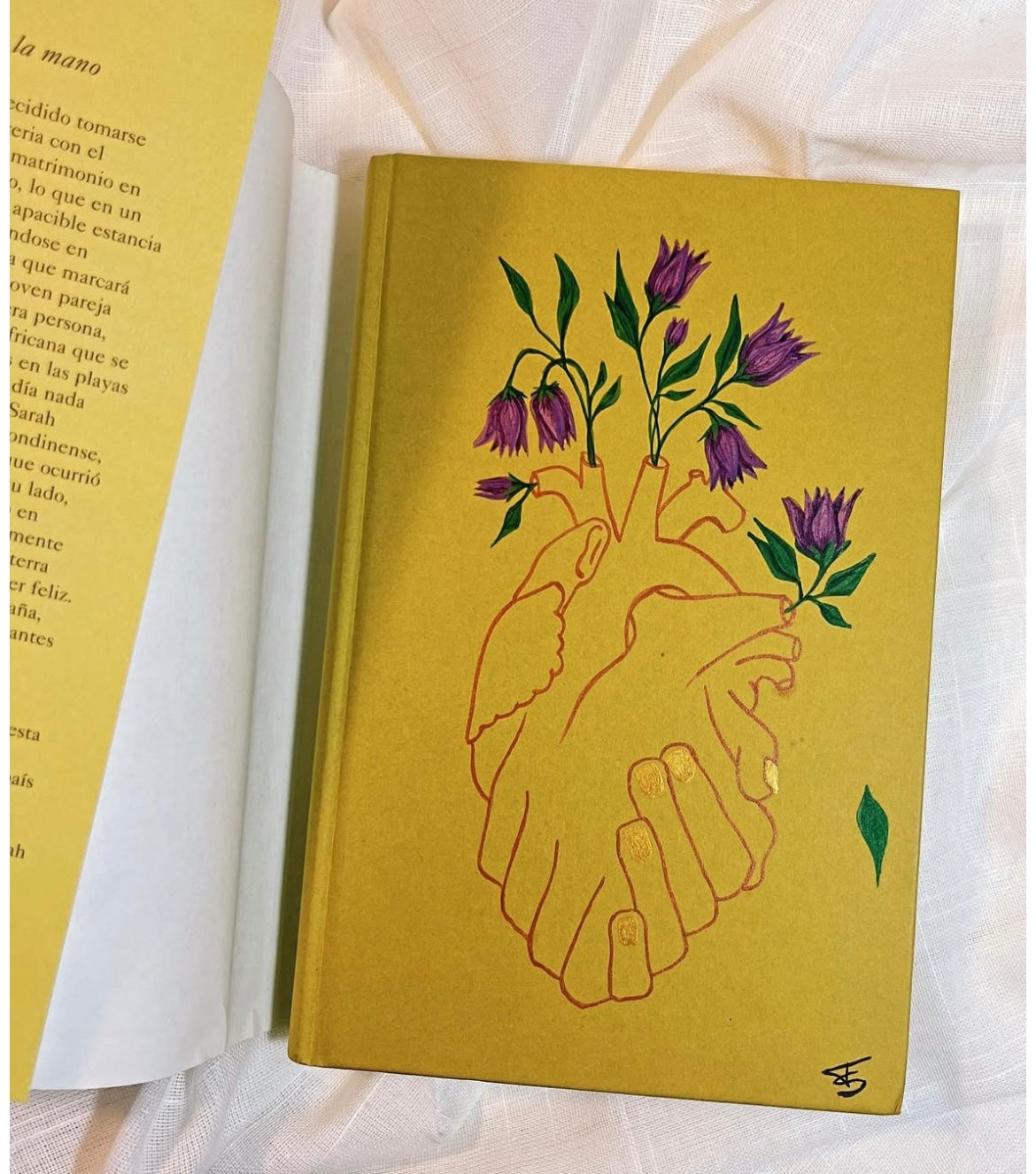 Con el corazón en la mano de Chris Cleave - Pintado a mano