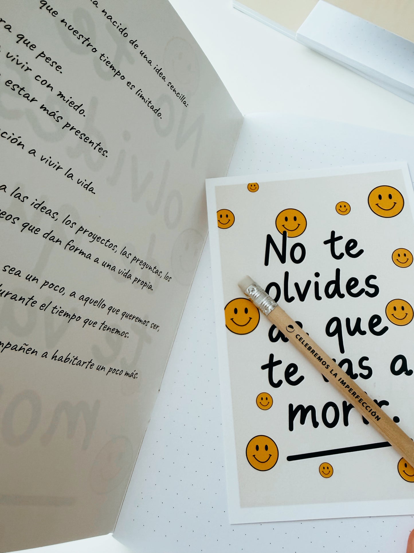 Cuaderno tapa blanda A5 -  no te olvides