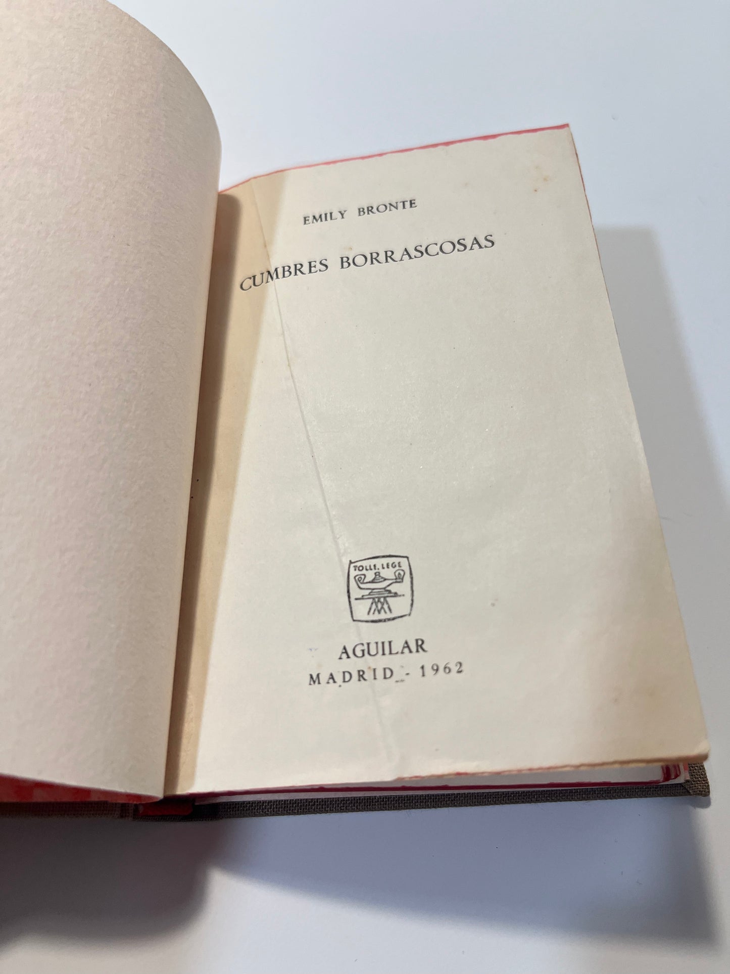 Cumbres Borrascosas de Emily Brontë – Edición de 1962 restaurada y pintada a mano