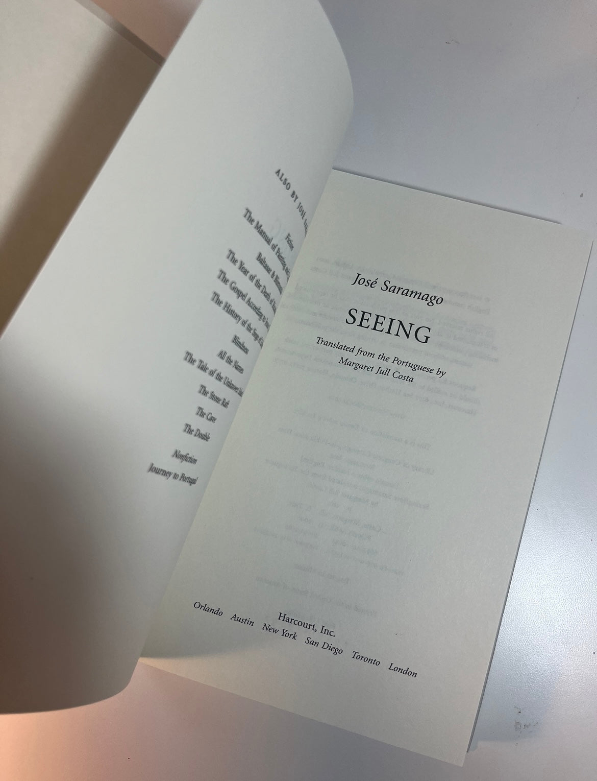 Seeing de José Saramago - Edición de 2006 (Inglés)