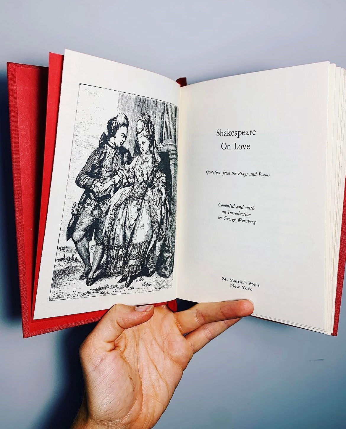 Shakespeare in Love por George Weinberg – Edición de 1991 pintada a Mano