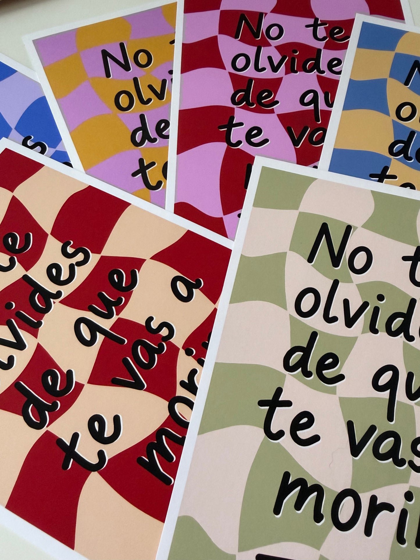 Postales - No te olvides pastel