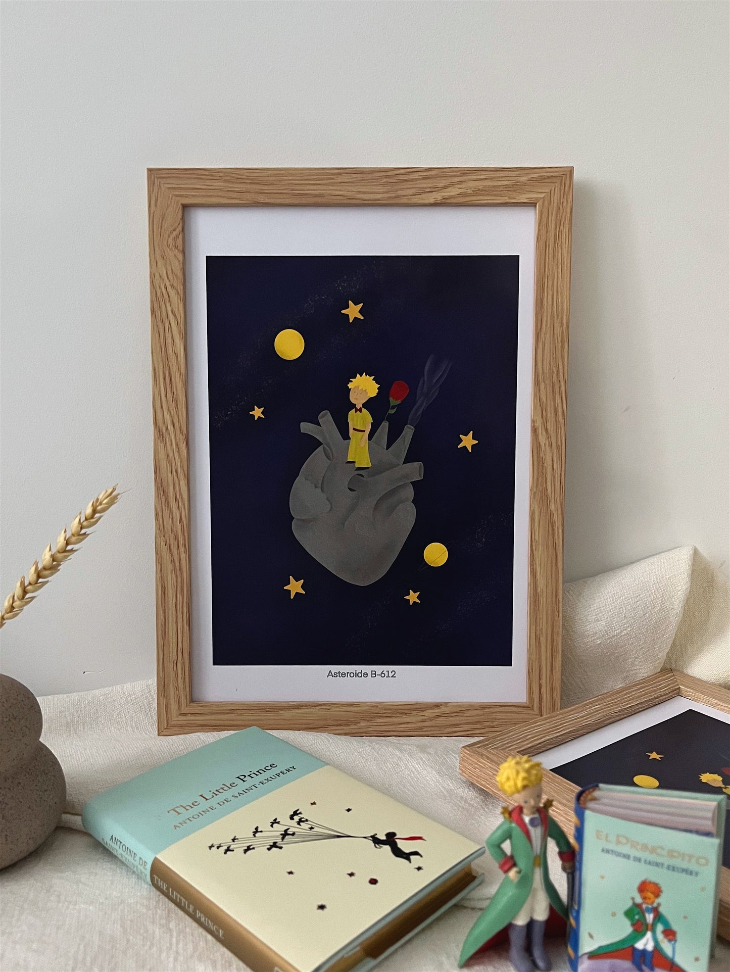 Ilustración Planeta Corazón inspirado en El Principito