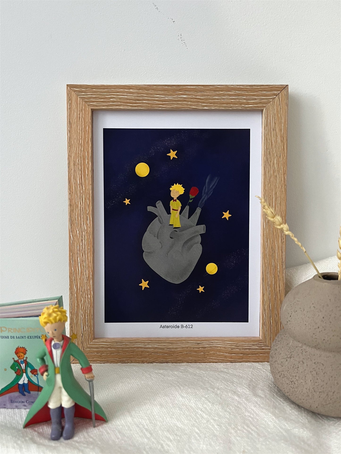 Ilustración Planeta Corazón inspirado en El Principito