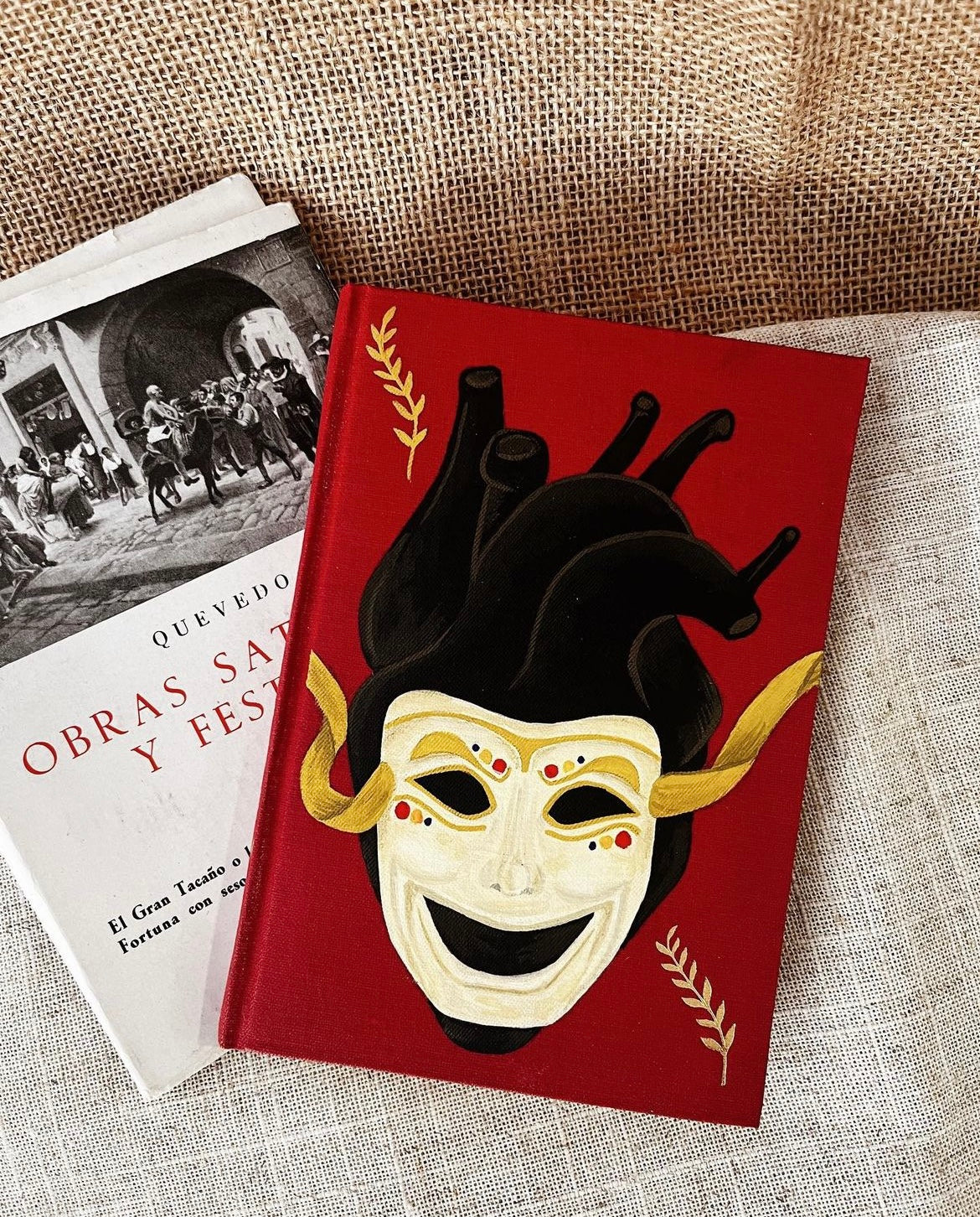 Obras Satíricas y Festivas de Francisco de Quevedo – Edición de 1940 pintada a Mano