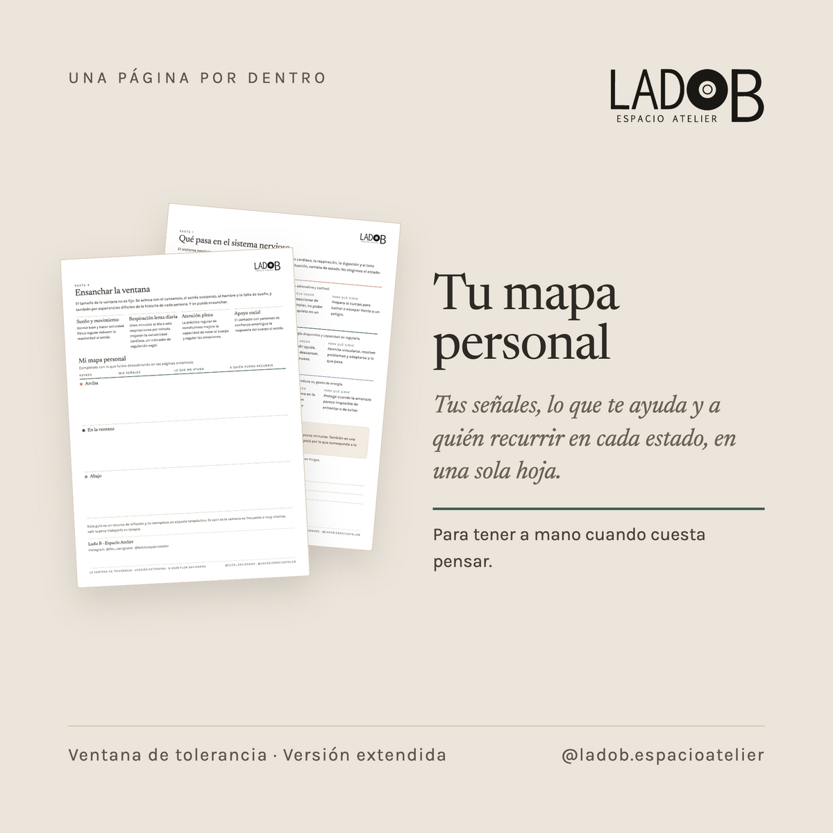 La ventana de tolerancia